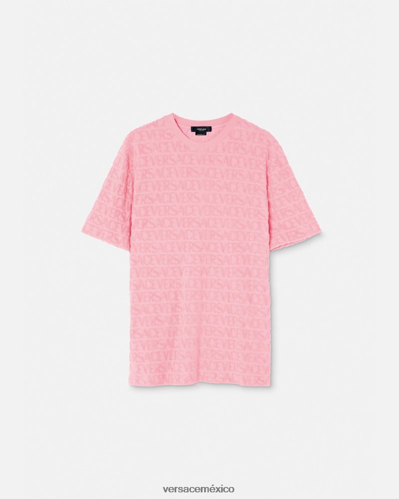 Versace camiseta tipo toalla un color ropa hombres 84626J1353