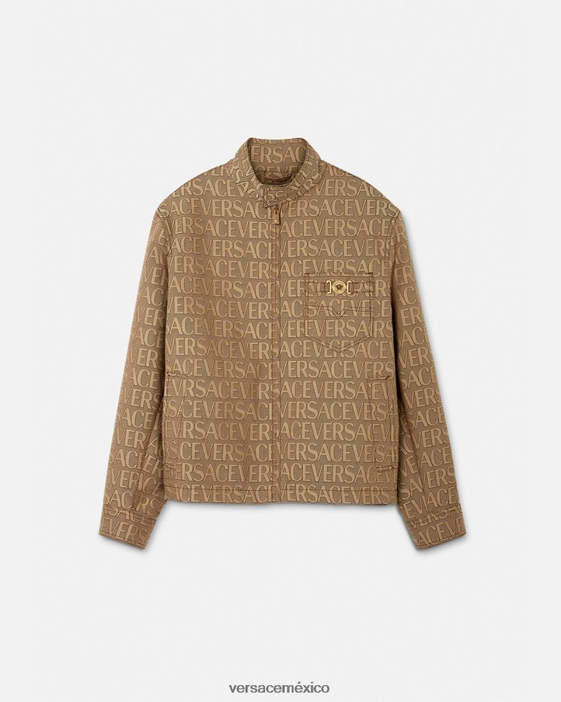 Versace chaqueta tipo blusón por toda la prenda imprimir ropa hombres 84626J1221