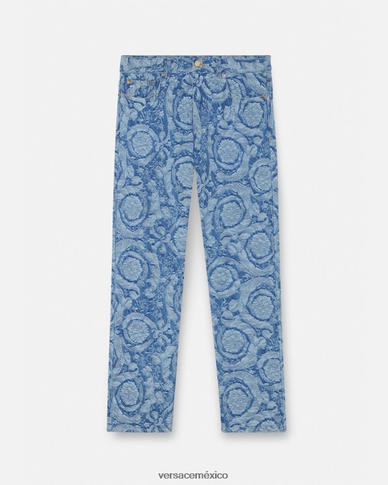 Versace jeans con silueta barroca Plano ropa hombres 84626J1448
