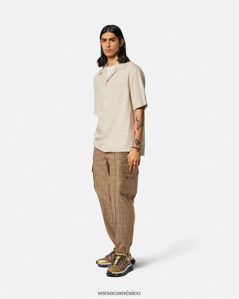 Versace pantalones cargo integrales imprimir ropa hombres 84626J1437