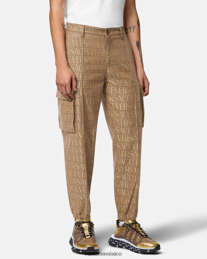 Versace pantalones cargo integrales imprimir ropa hombres 84626J1437