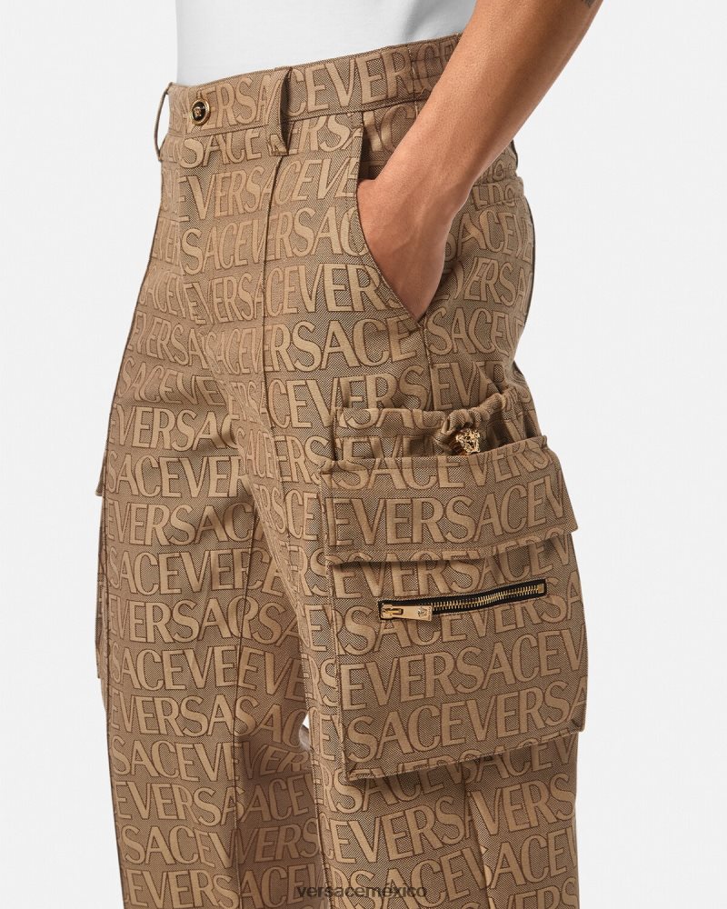 Versace pantalones cargo integrales imprimir ropa hombres 84626J1437