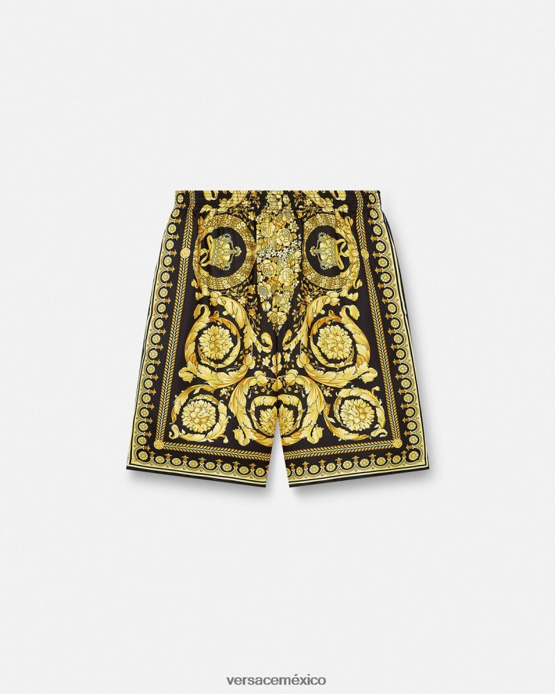 Versace pantalones cortos barrocos imprimir ropa hombres 84626J1447