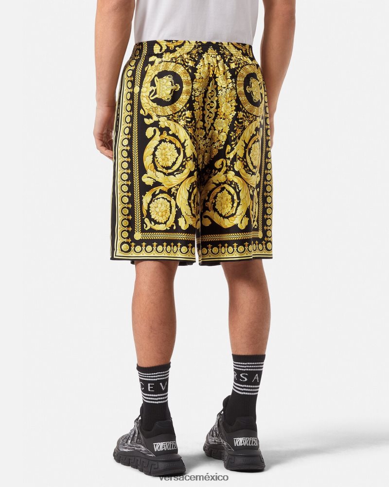 Versace pantalones cortos barrocos imprimir ropa hombres 84626J1447