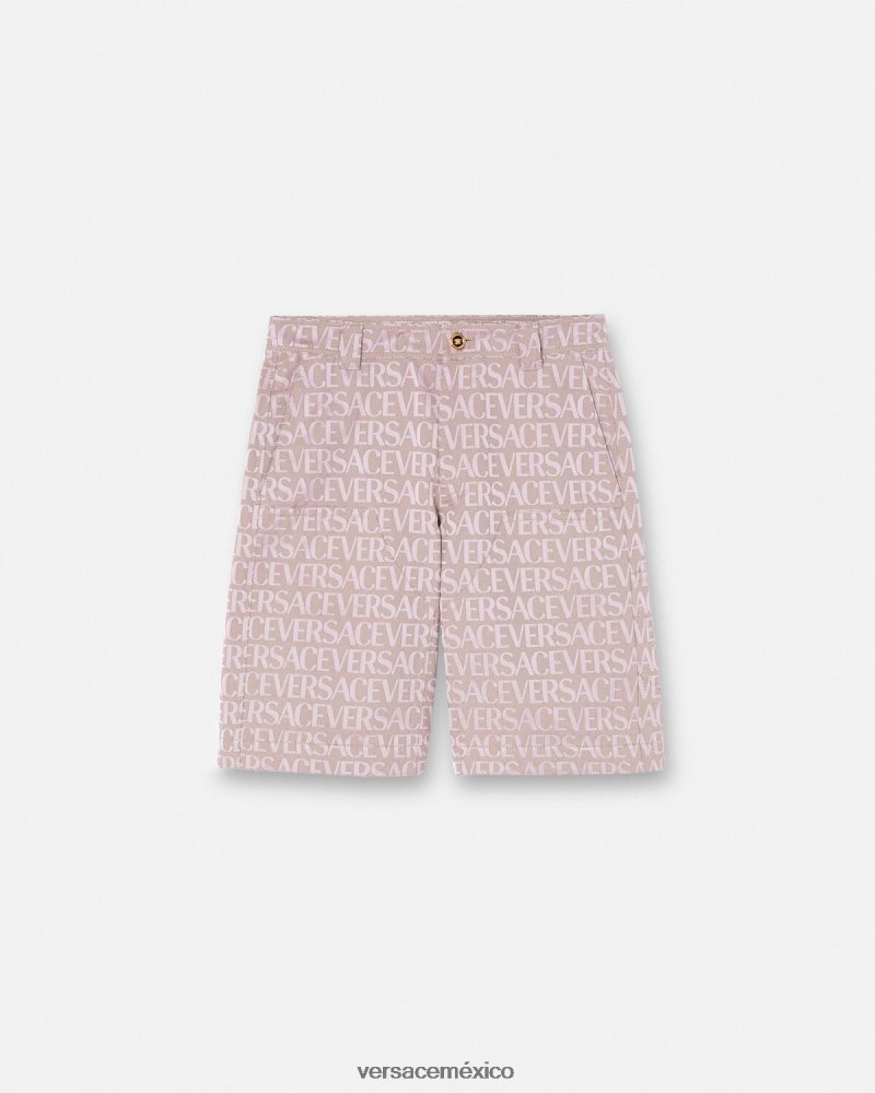 Versace pantalones cortos rosa y estampado ropa hombres 84626J1434