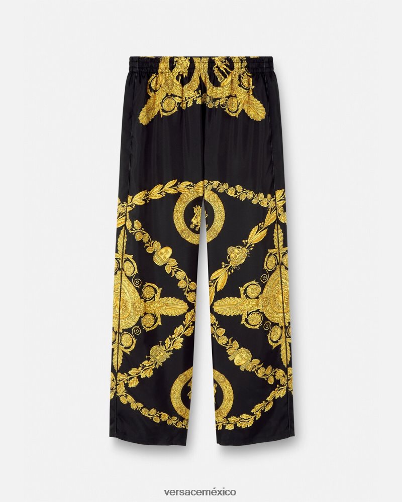Versace pantalones de pijama maschera barrocos imprimir ropa interior y ropa de playa hombres 84626J1742