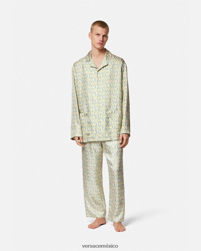 Versace top de pijama integral imprimir ropa interior y ropa de playa hombres 84626J1729