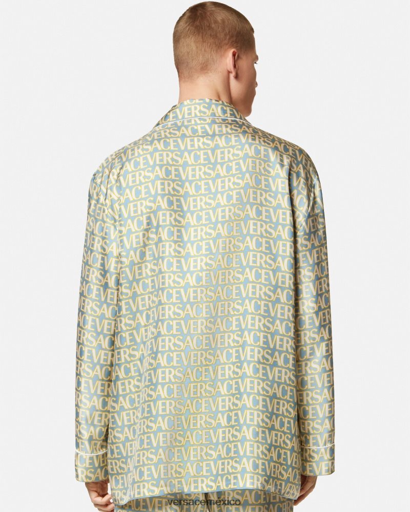 Versace top de pijama integral imprimir ropa interior y ropa de playa hombres 84626J1729
