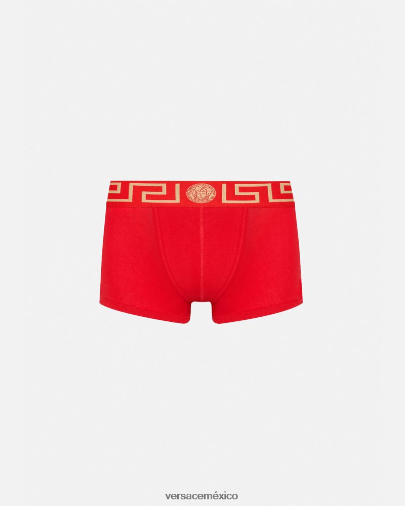 Versace calzoncillos con borde de greca rojo ropa interior y ropa de playa hombres 84626J1754