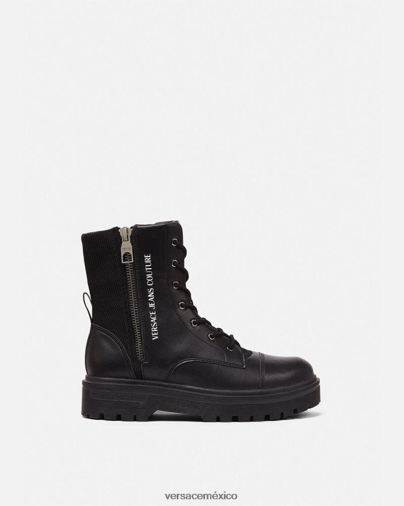 Versace botines con logo negro zapato hombres 84626J2464