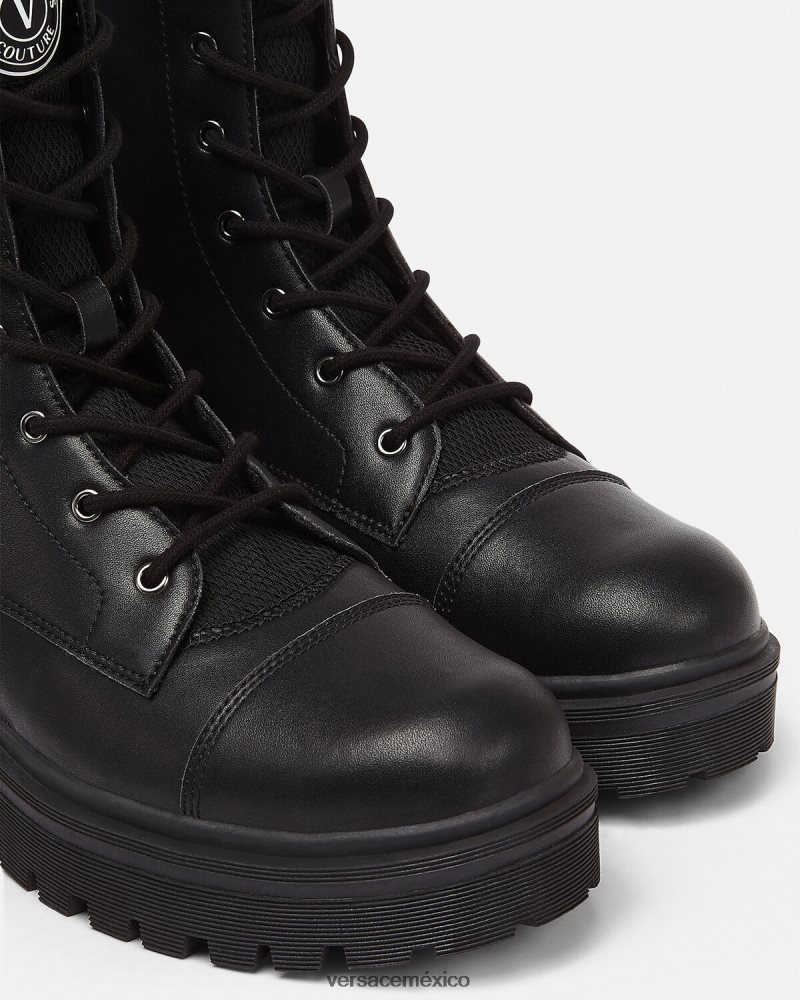 Versace botines con logo negro zapato hombres 84626J2464