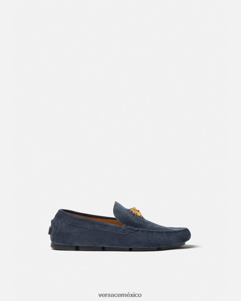 Versace zapatos driver la medusa de gamuza Armada zapato hombres 84626J1604