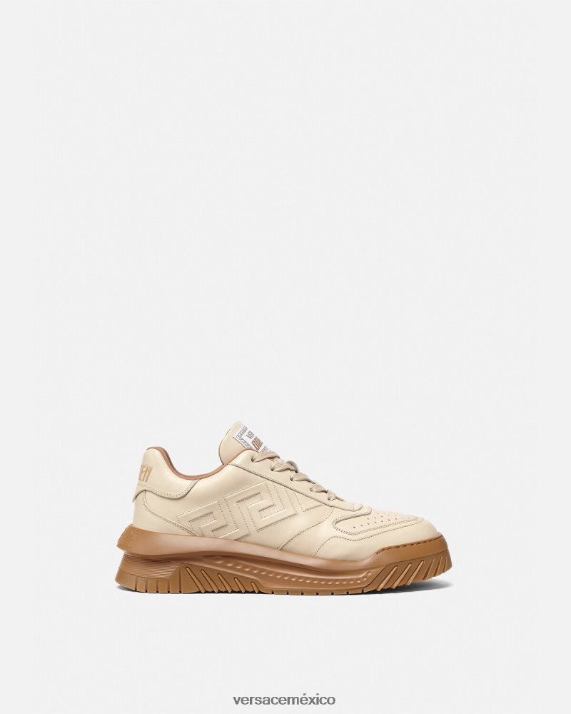 Versace zapatillas greca odissea beige zapato hombres 84626J1536