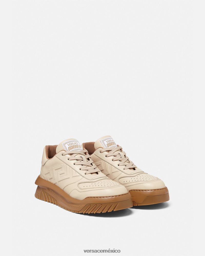Versace zapatillas greca odissea beige zapato hombres 84626J1536