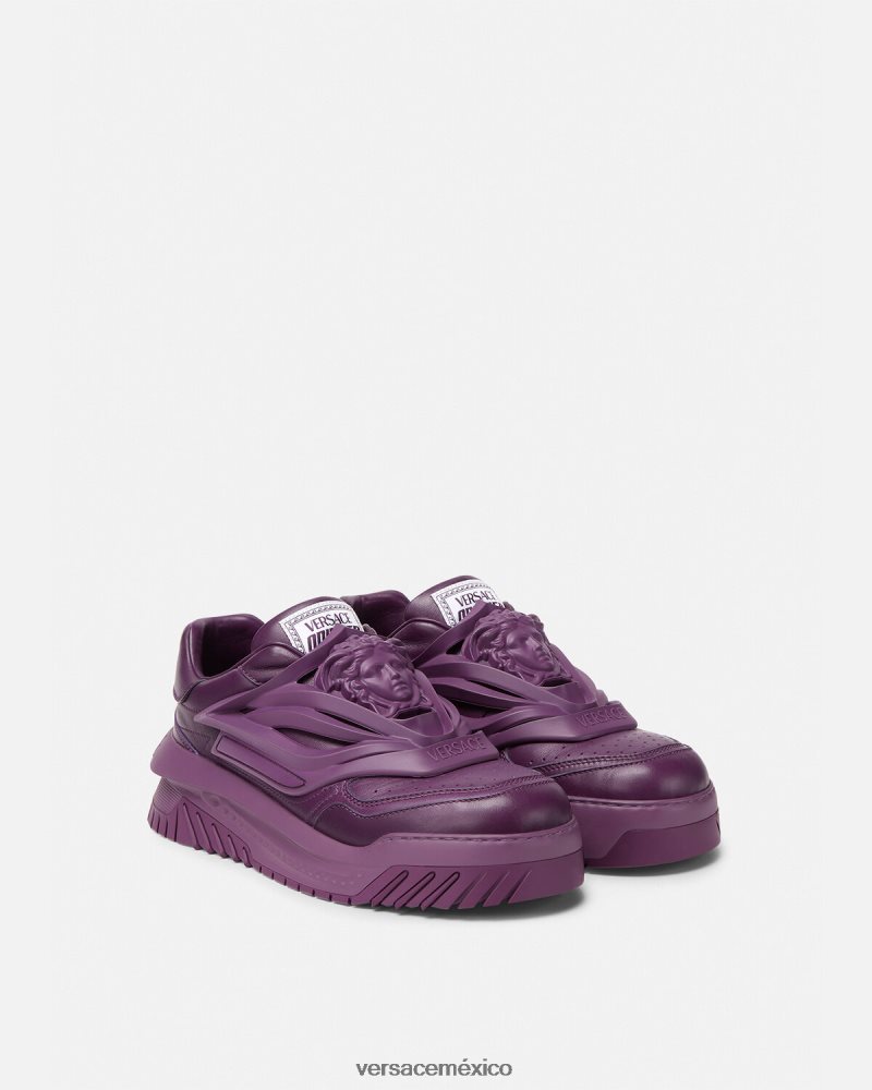 Versace zapatillas odissea Violeta zapato hombres 84626J1525