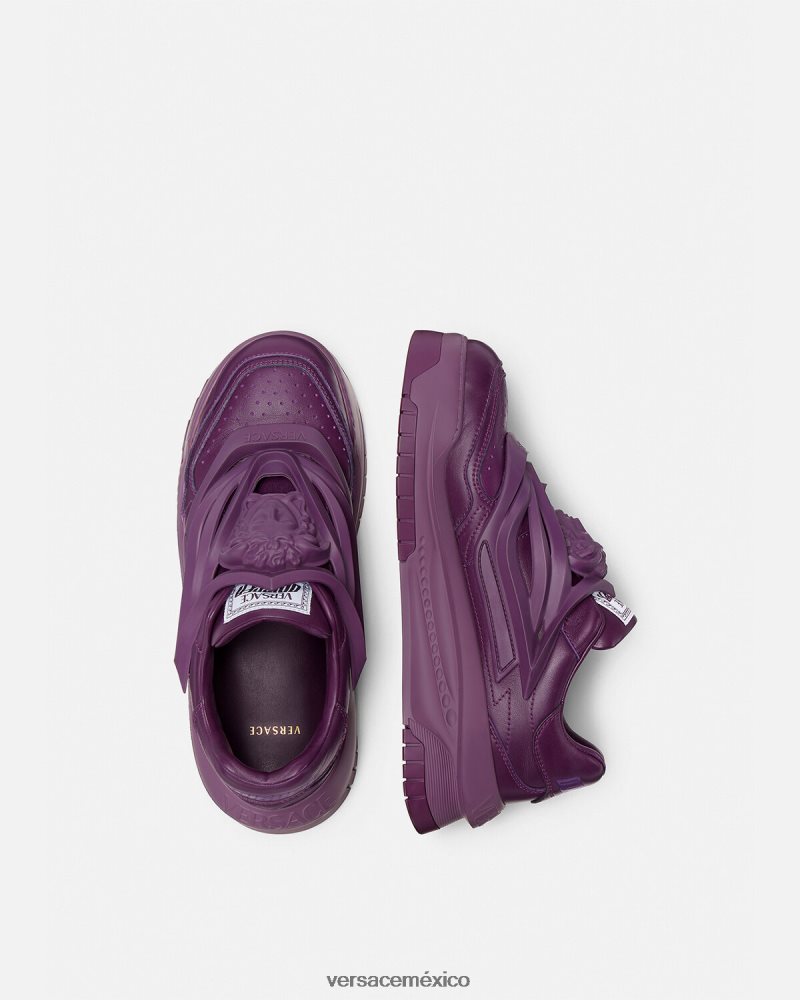 Versace zapatillas odissea Violeta zapato hombres 84626J1525