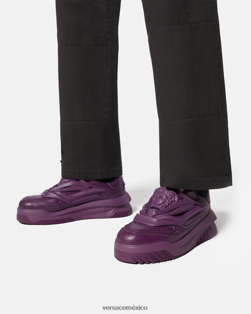 Versace zapatillas odissea Violeta zapato hombres 84626J1525