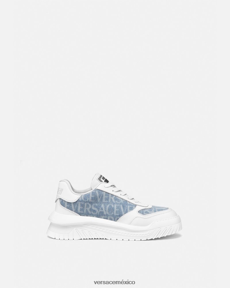 Versace zapatillas odissea integrales blanco zapato hombres 84626J1514