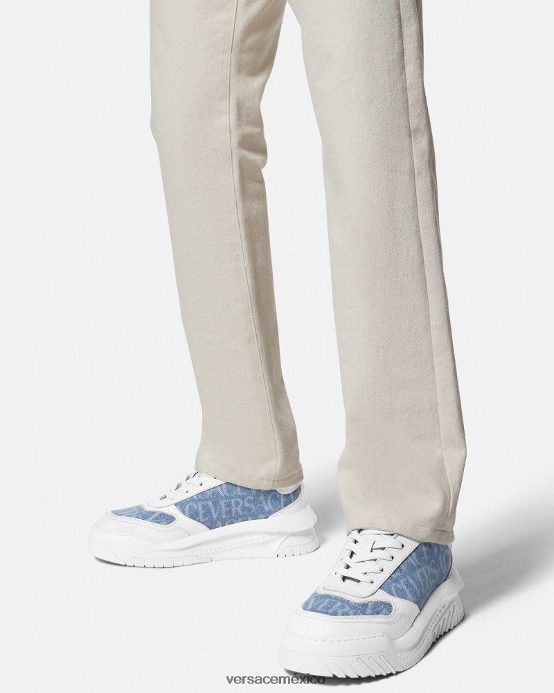Versace zapatillas odissea integrales blanco zapato hombres 84626J1514