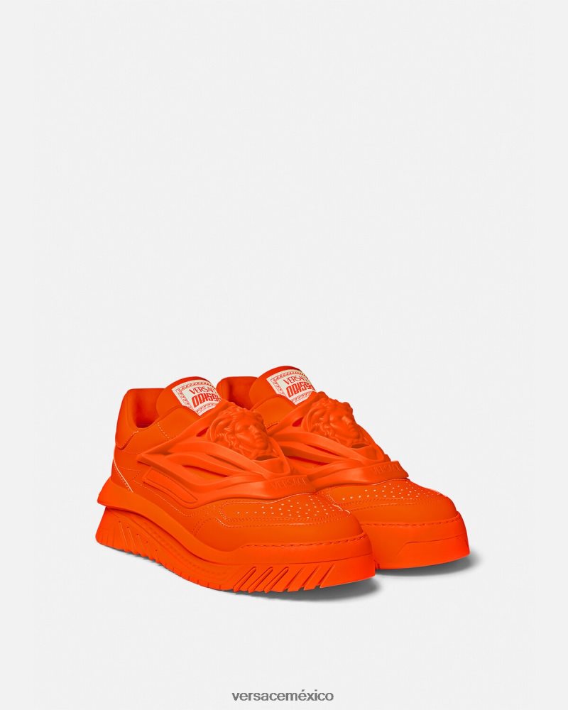 Versace zapatillas odissea naranja zapato hombres 84626J1538