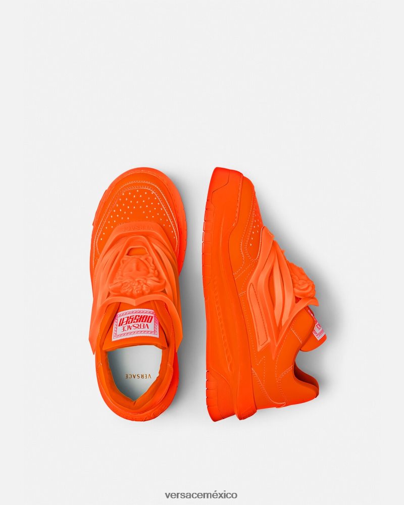 Versace zapatillas odissea naranja zapato hombres 84626J1538