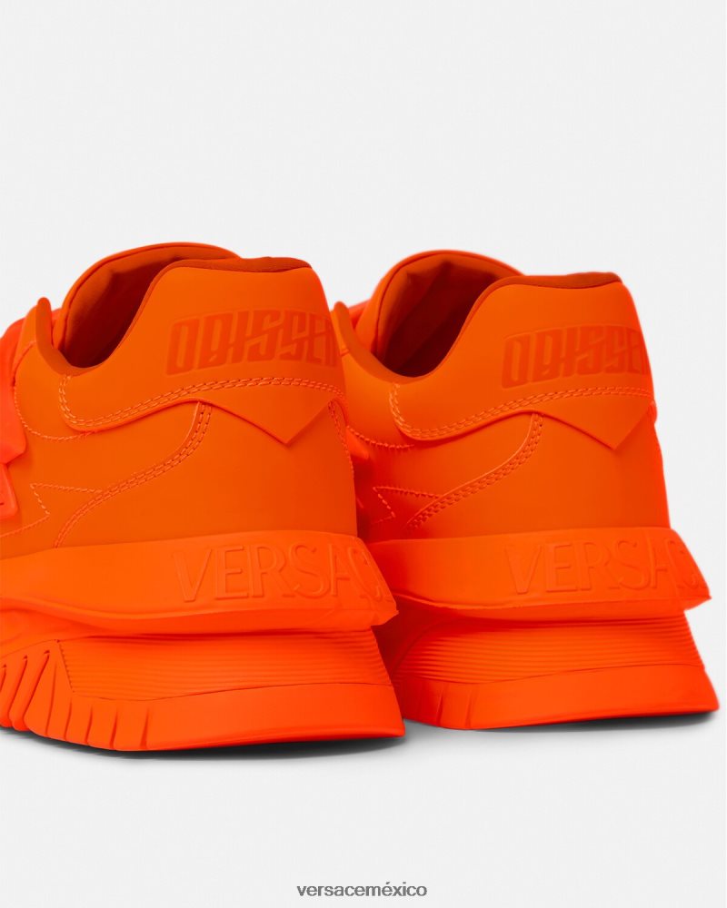 Versace zapatillas odissea naranja zapato hombres 84626J1538