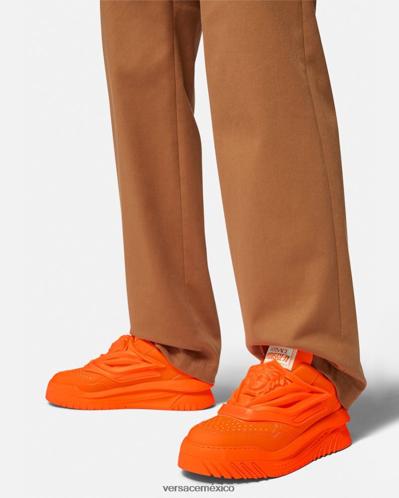 Versace zapatillas odissea naranja zapato hombres 84626J1538