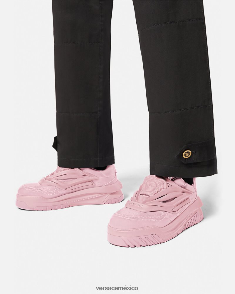 Versace zapatillas odissea rosa zapato hombres 84626J1523