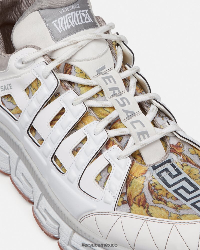 Versace zapatillas trigrecas blanco zapato hombres 84626J1532