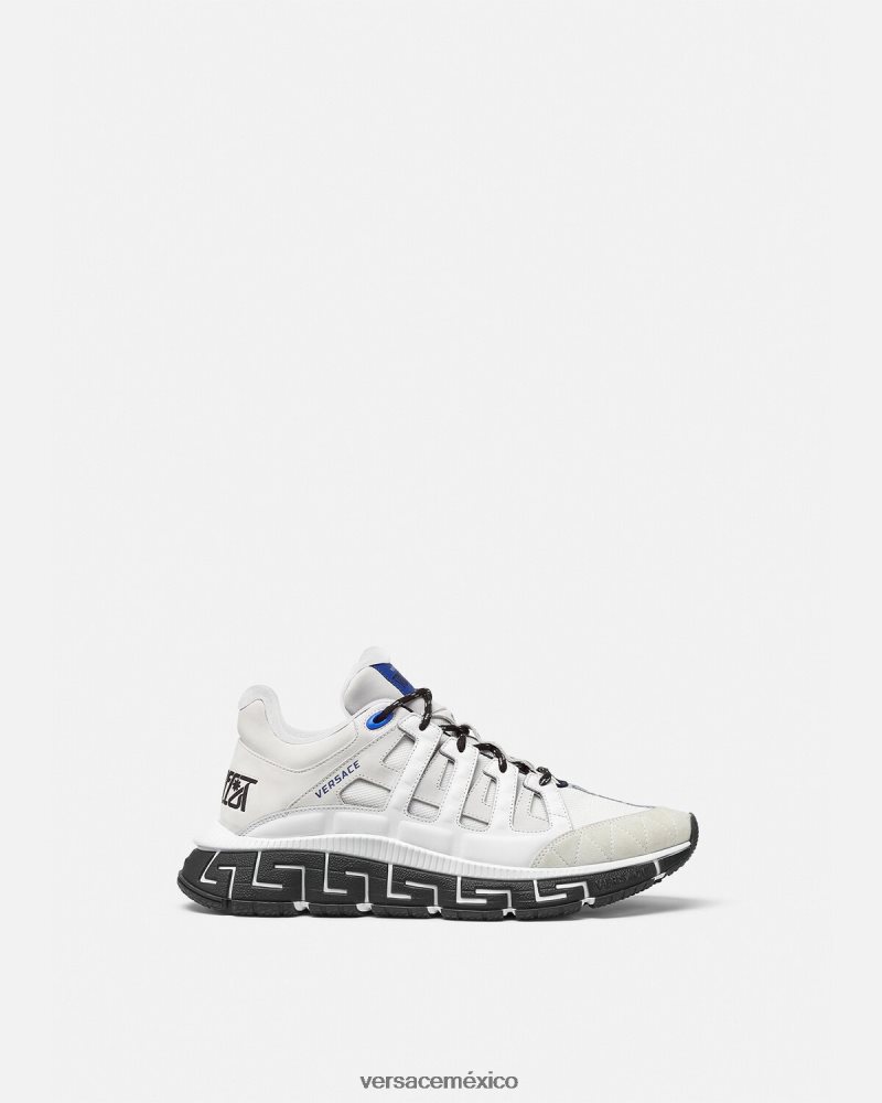 Versace zapatillas trigrecas blanco zapato hombres 84626J1546