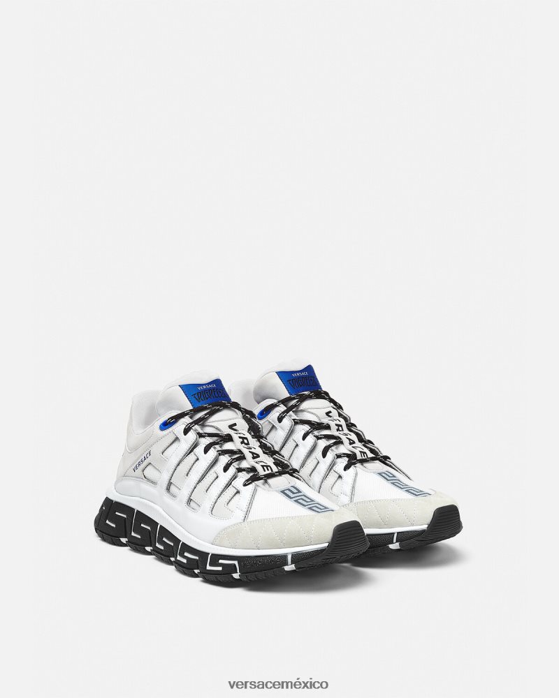 Versace zapatillas trigrecas blanco zapato hombres 84626J1546