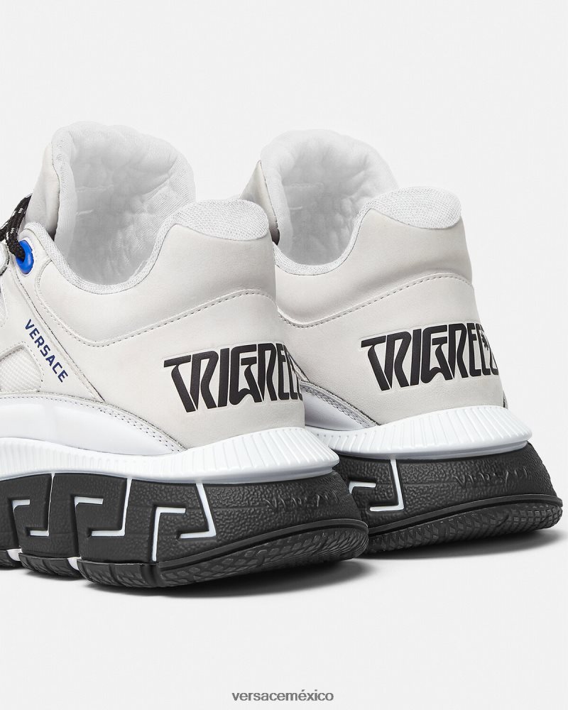 Versace zapatillas trigrecas blanco zapato hombres 84626J1546