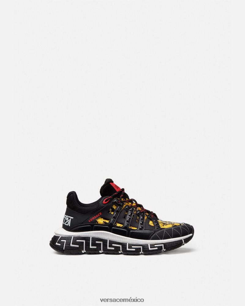 Versace zapatillas trigrecas imprimir zapato hombres 84626J1528