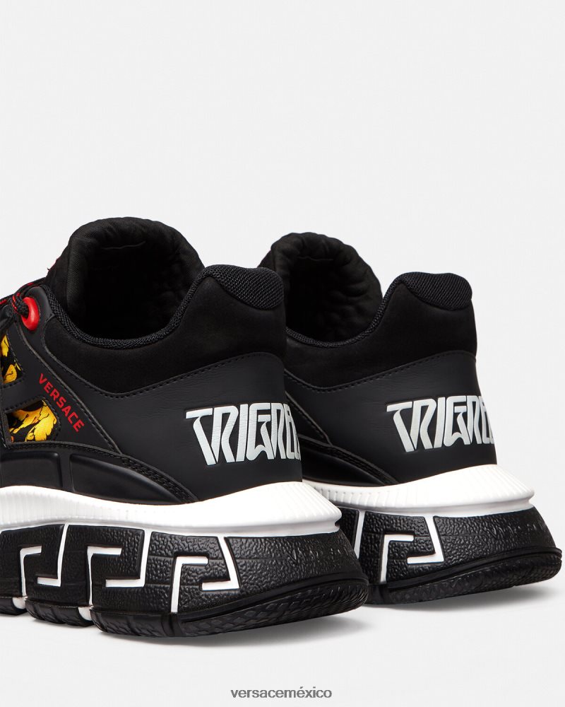 Versace zapatillas trigrecas imprimir zapato hombres 84626J1528