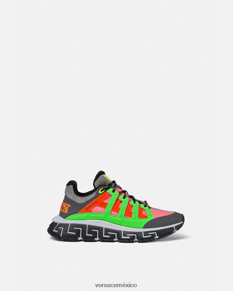 Versace zapatillas trigrecas multicolor zapato hombres 84626J1545