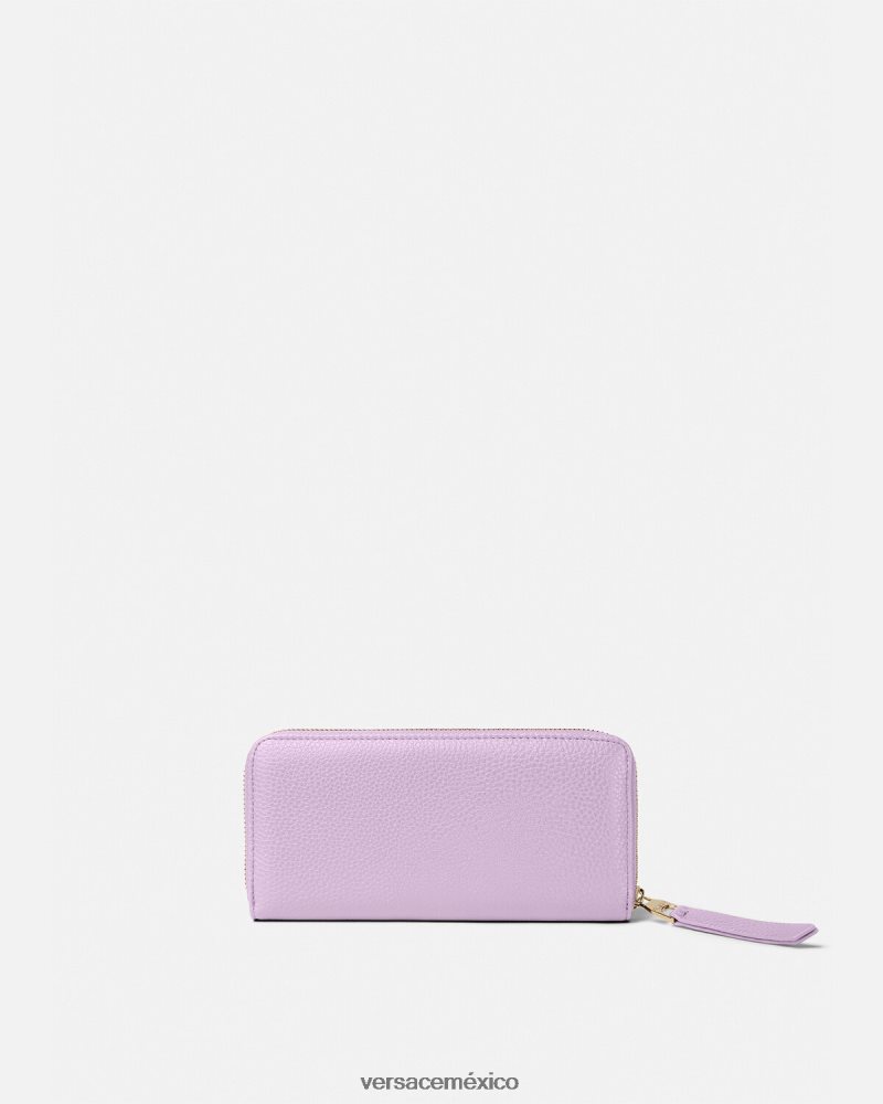 Versace cartera continental couture1 lila accesorios mujer 84626J2347