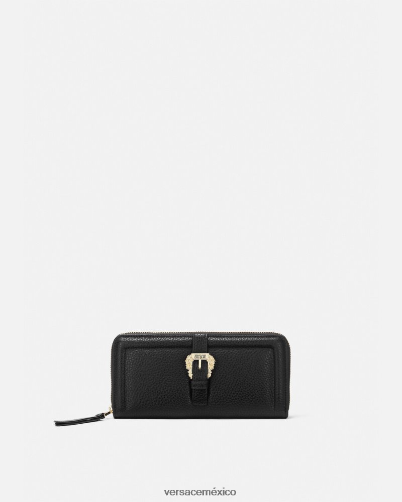 Versace cartera continental couture1 negro accesorios mujer 84626J2320
