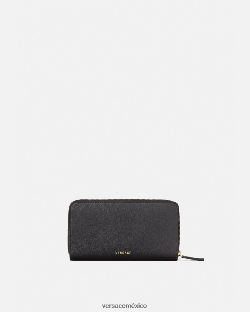 Versace cartera continental la medusa negro accesorios mujer 84626J573