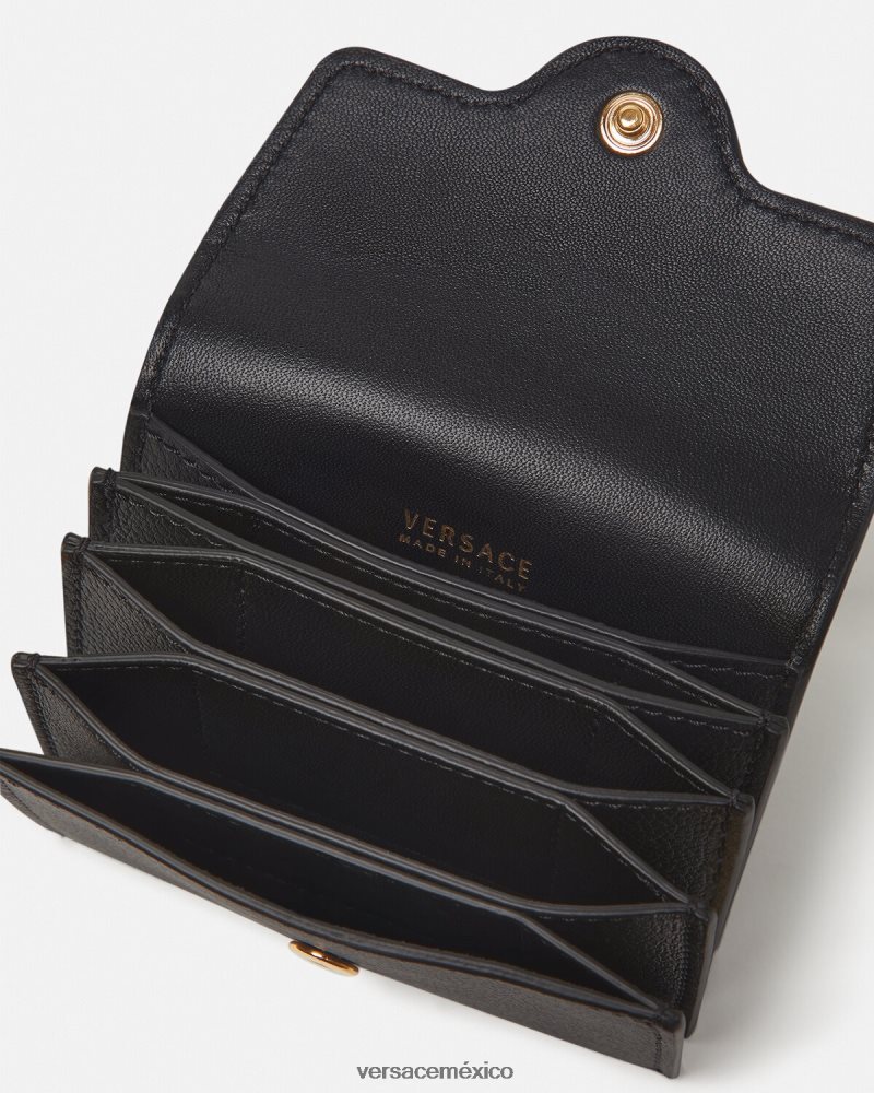 Versace tarjetero con medusa negro accesorios mujer 84626J572