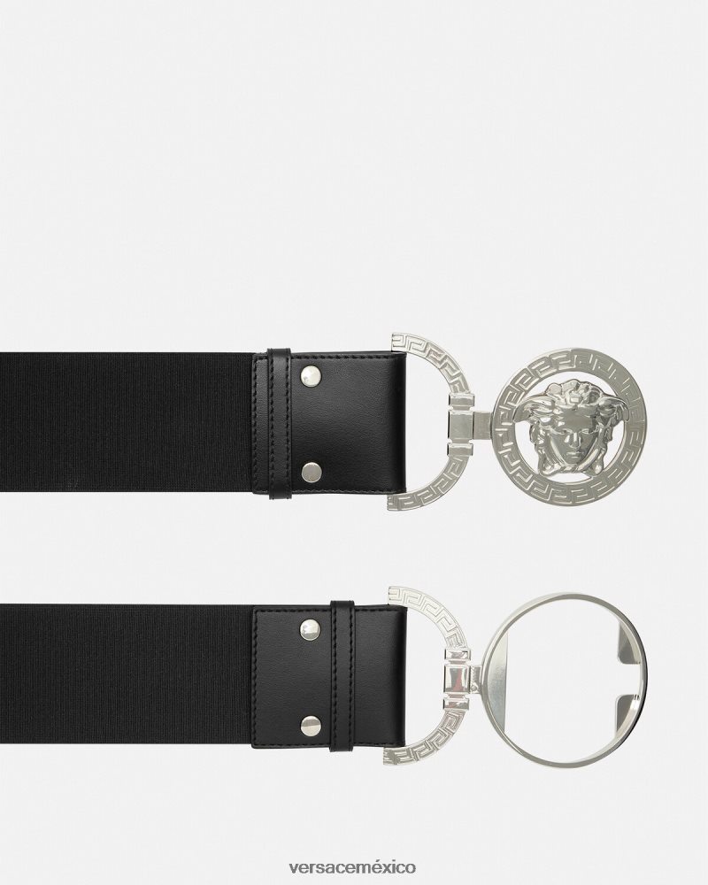Versace cinturón ancho con medusa '95 negro accesorios mujer 84626J523