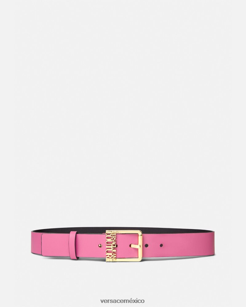 Versace cinturón con logo fucsia accesorios mujer 84626J2355