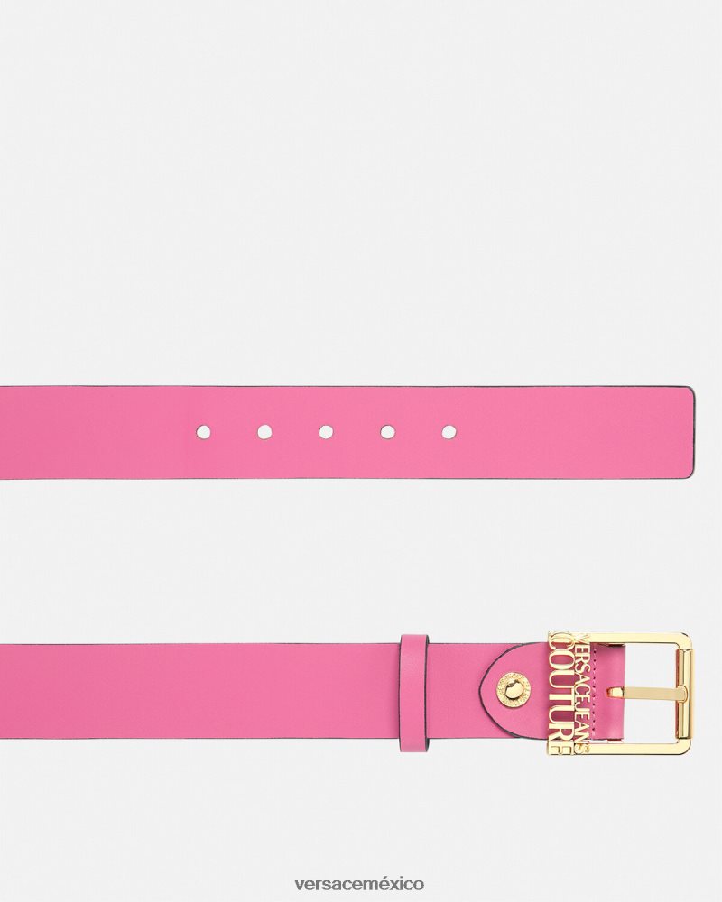 Versace cinturón con logo fucsia accesorios mujer 84626J2355