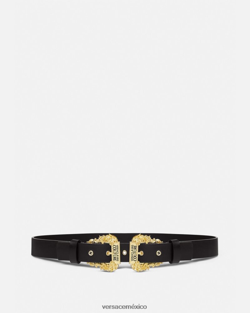 Versace cinturón de alta costura1 negro accesorios mujer 84626J2325