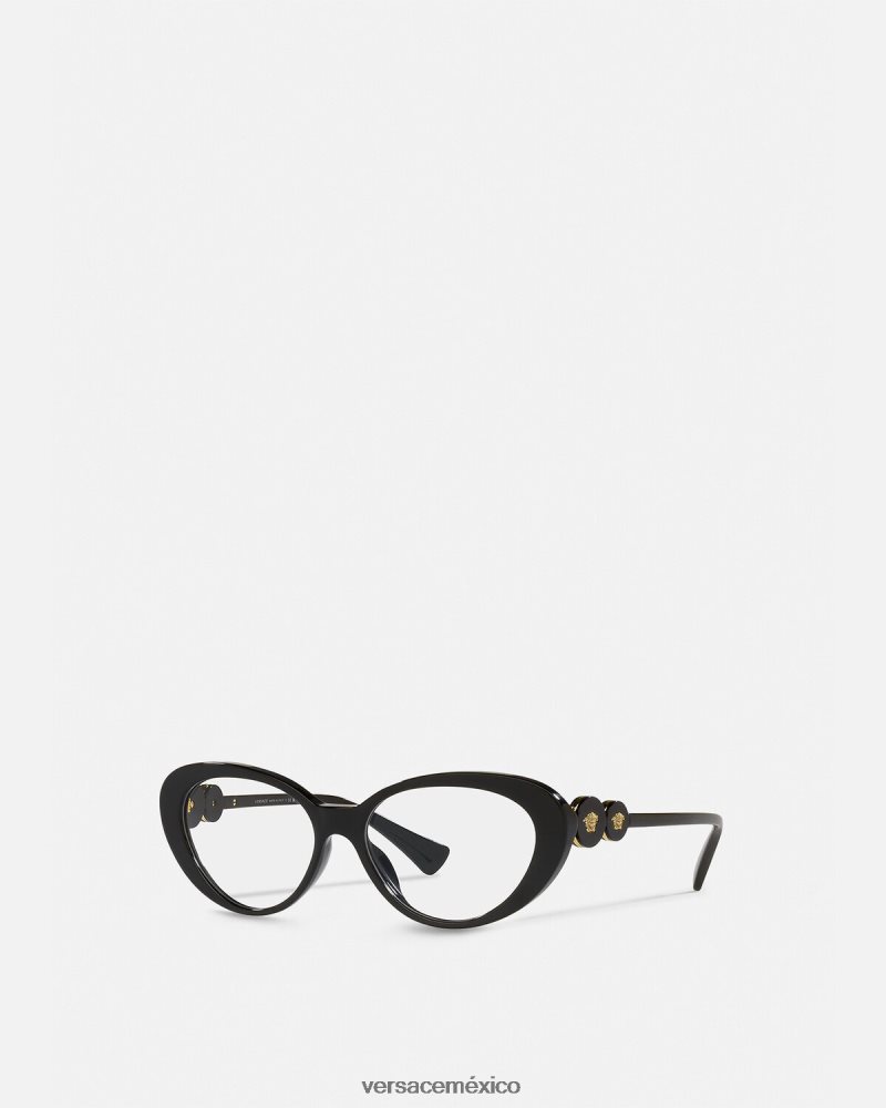 Versace gafas cat-eye con doble Medusa negro accesorios mujer 84626J706