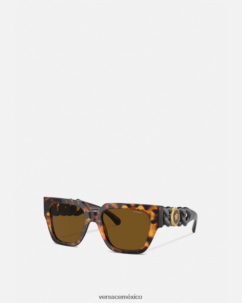 Versace gafas de sol con cadena de medusa onul accesorios mujer 84626J660