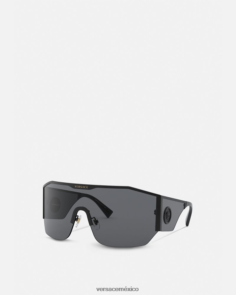 Versace gafas de sol con escudo medusa halo negro accesorios mujer 84626J669