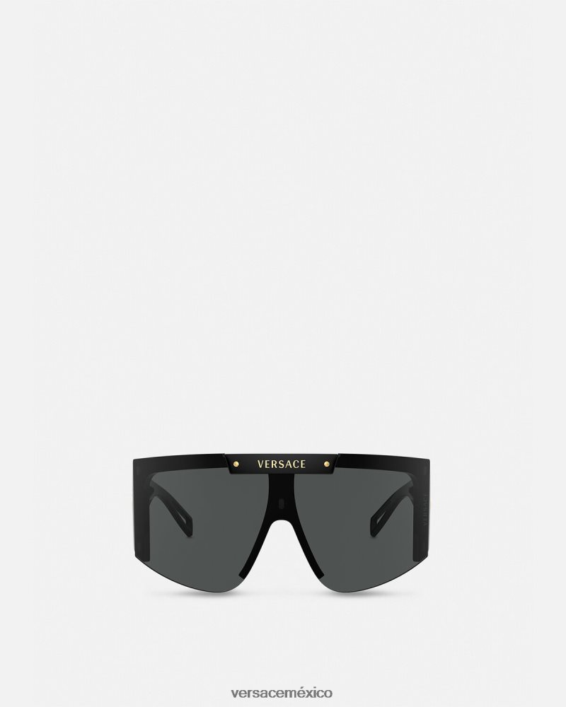 Versace gafas de sol con escudo y icono de medusa negro accesorios mujer 84626J670
