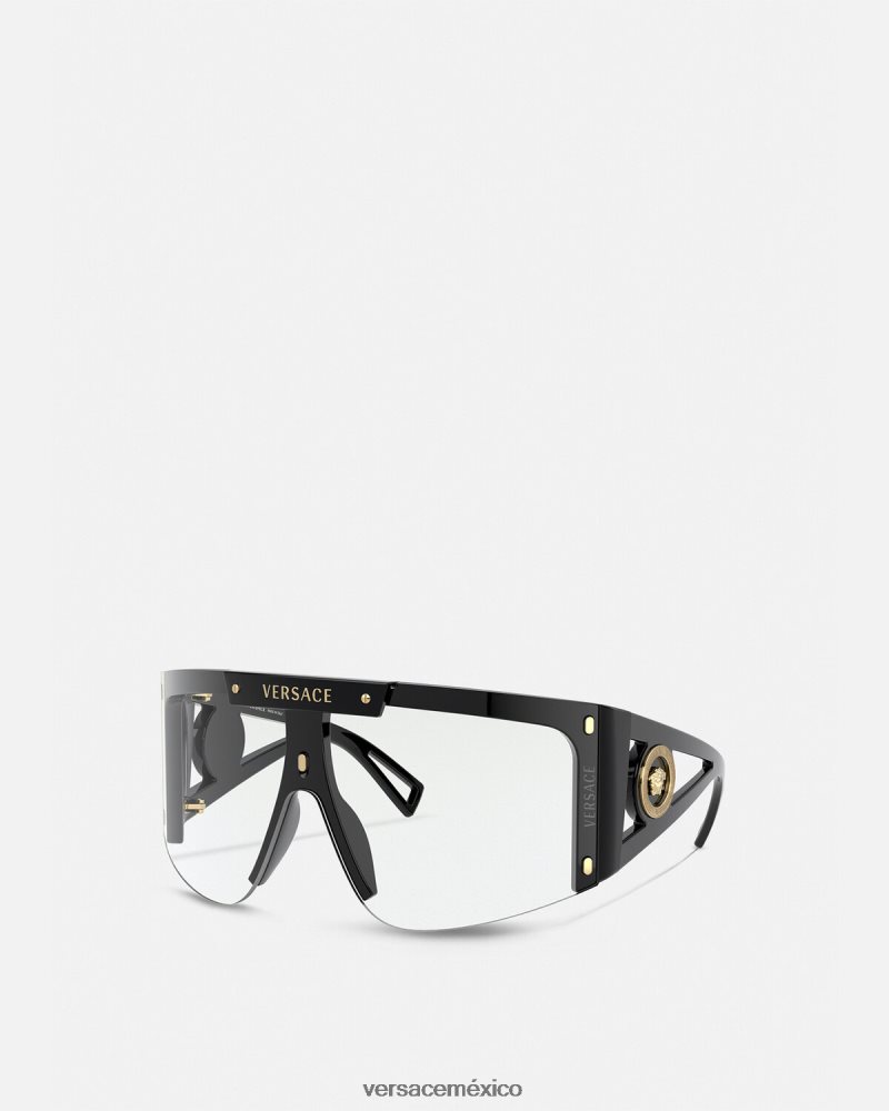 Versace gafas de sol con escudo y icono de medusa negro accesorios mujer 84626J670