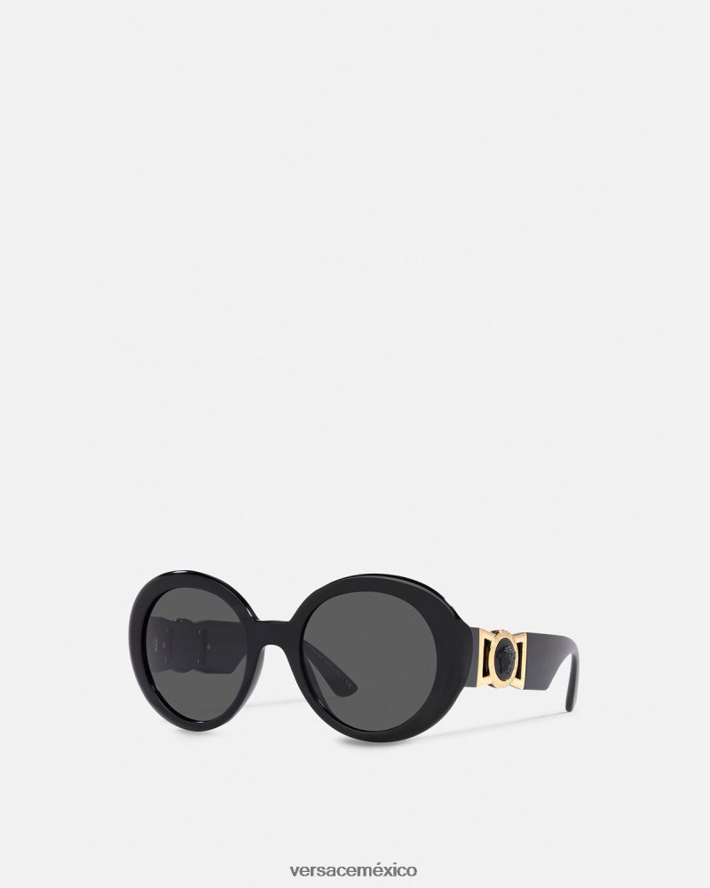 Versace gafas de sol con forma de mariposa medusa negro accesorios mujer 84626J700