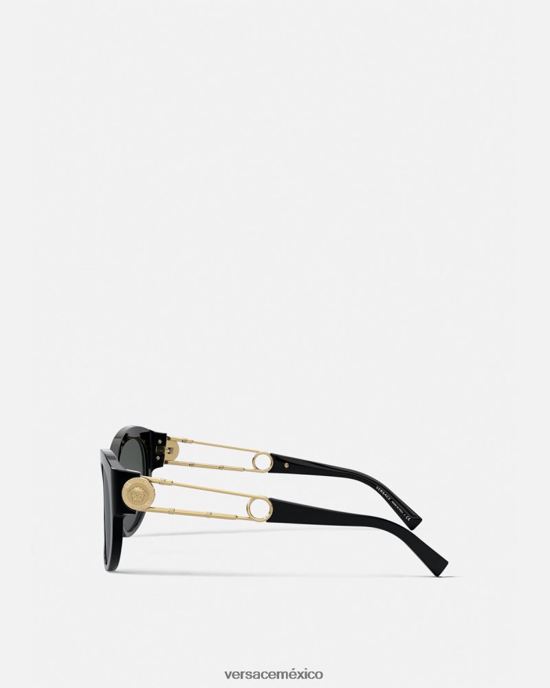 Versace gafas de sol con imperdible negro accesorios mujer 84626J688